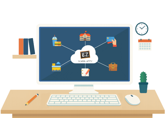 ez school apps icons in a computer screen